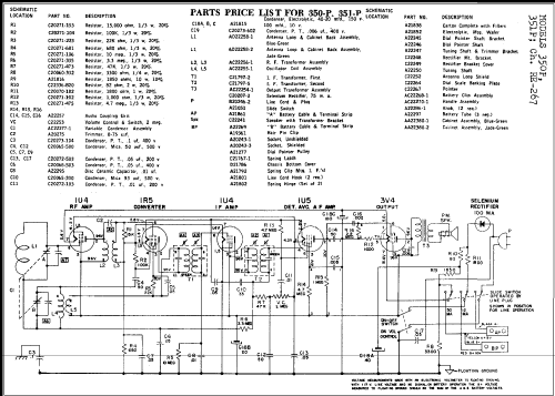 350P Ch= RE-267; Arvin, brand of (ID = 271171) Radio