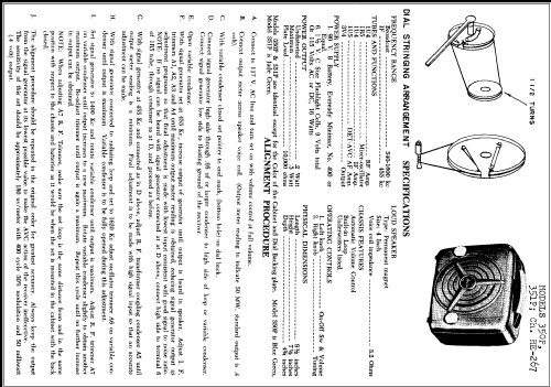 350P Ch= RE-267; Arvin, brand of (ID = 271172) Radio