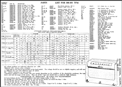 360TFM Ch= RE-260; Arvin, brand of (ID = 271195) Radio