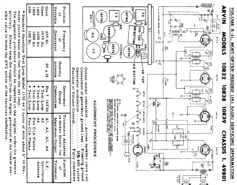 42R53 Ch= 1.49801; Arvin, brand of (ID = 447667) Radio