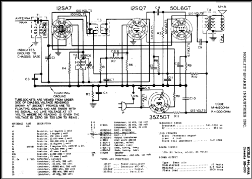 444 Ch= RE-200; Arvin, brand of (ID = 474089) Radio