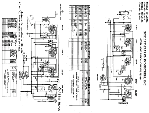 524 Ch= RE-99; Arvin, brand of (ID = 431469) Radio