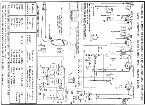 5578 Ch= 1.43500; Arvin, brand of (ID = 136888) Radio