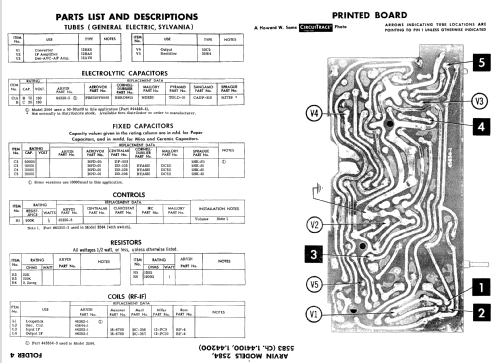 5583 Ch= 1.44200; Arvin, brand of (ID = 708355) Radio