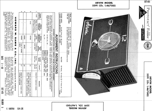 5591 Ch= 1.46700; Arvin, brand of (ID = 548260) Radio