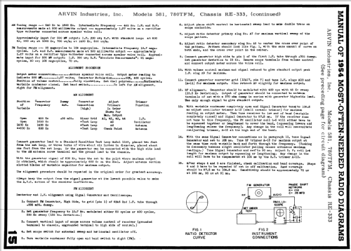 581 Ch= RE-333; Arvin, brand of (ID = 170781) Radio