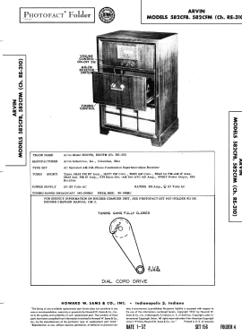 582CFB Ch= RE310; Arvin, brand of (ID = 3010082) Radio