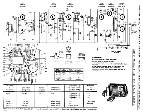 Seven Transistors 62R35 ; Arvin, brand of (ID = 450387) Radio