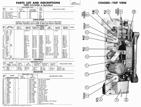 652-P Ch= RE292; Arvin, brand of (ID = 426800) Radio