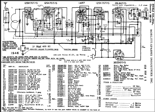 664A Ch= RE-206-1; Arvin, brand of (ID = 271356) Radio