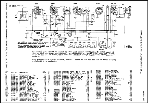 665 Ch= RE-229; Arvin, brand of (ID = 436651) Radio