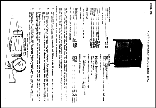 665 Ch= RE-229; Arvin, brand of (ID = 436654) Radio