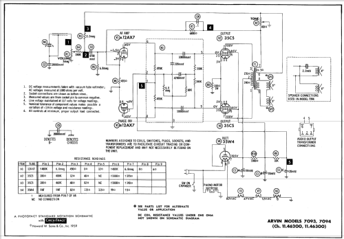 7093 Ch= 11.46200; Arvin, brand of (ID = 647304) Ton-Bild