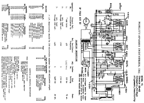 71 RE43; Arvin, brand of (ID = 441053) Radio