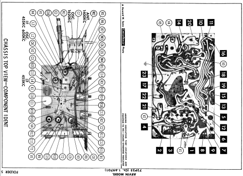 72P25 Ch= 1.69701; Arvin, brand of (ID = 551824) Radio