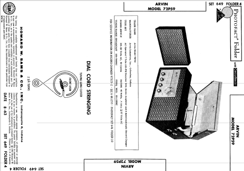 72P59 ; Arvin, brand of (ID = 551819) Radio