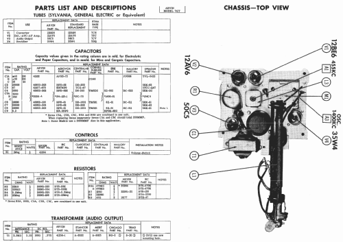 741T Ch= RE352; Arvin, brand of (ID = 426840) Radio