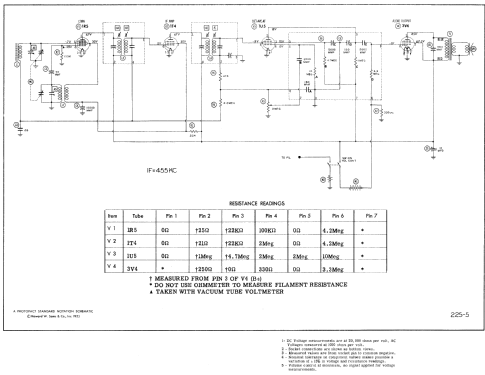 746P Ch= RE-347; Arvin, brand of (ID = 426845) Radio