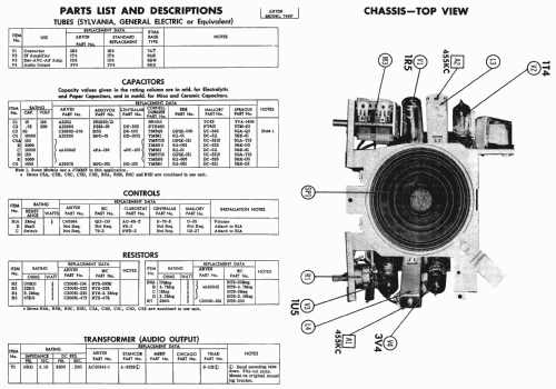 746P Ch= RE-347; Arvin, brand of (ID = 426847) Radio