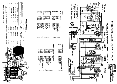 78 Ch= RE-37; Arvin, brand of (ID = 438594) Radio