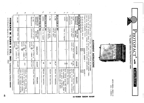 80R35-19 Code No. 1.99902; Arvin, brand of (ID = 2385833) Radio