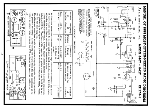 840T Ch=RE278-1; Arvin, brand of (ID = 119049) Radio