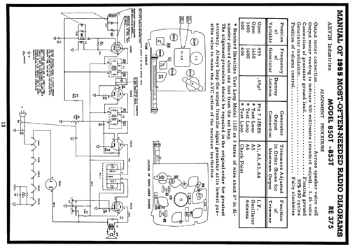 853T Ch= RE375; Arvin, brand of (ID = 119047) Radio