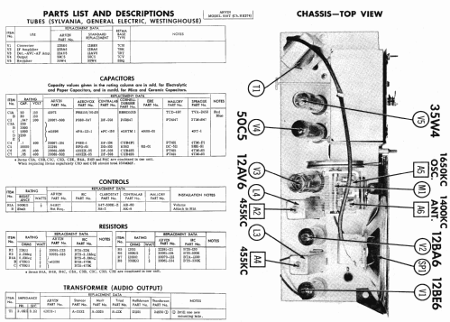 858T Ch= RE-374; Arvin, brand of (ID = 427166) Radio