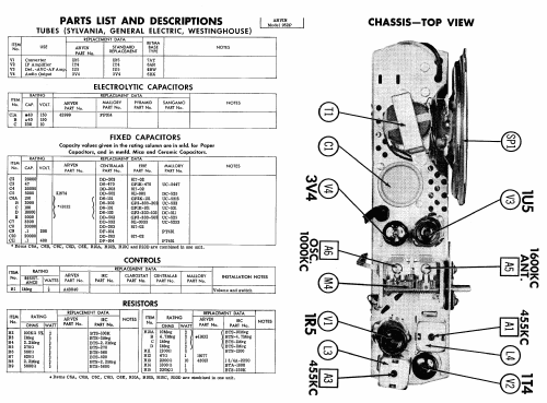 954-P Ch= RE389; Arvin, brand of (ID = 427266) Radio