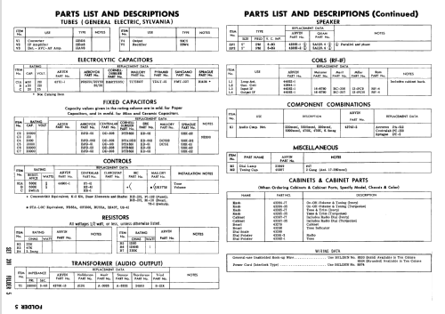 956T1 Ch= 1.42400; Arvin, brand of (ID = 2553844) Radio