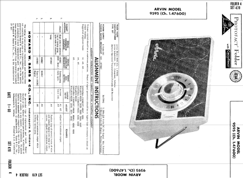 Seven Transistor 9595 ; Arvin, brand of (ID = 605885) Radio