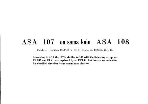 107; Asa Radio Oy; Turku (ID = 259093) Radio