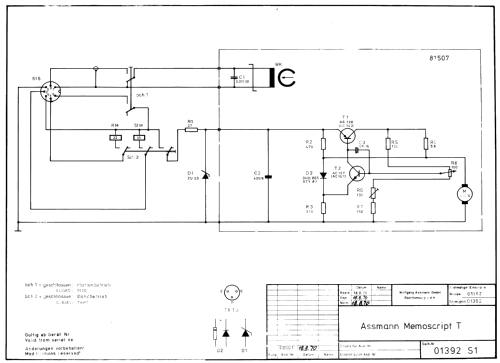 Memoscript ; Assmann, W., GmbH; (ID = 1209420) R-Player