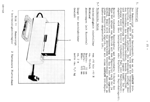 Memoscript ; Assmann, W., GmbH; (ID = 1209421) R-Player