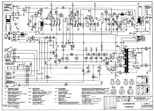 Universa 640; Assmann, W., GmbH; (ID = 951317) Ton-Bild