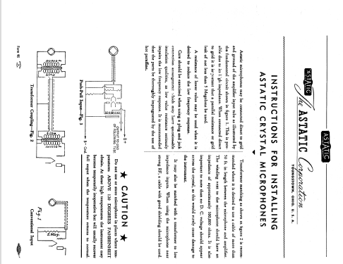 Cardinal ; Astatic Corp.; (ID = 1787117) Microphone/PU