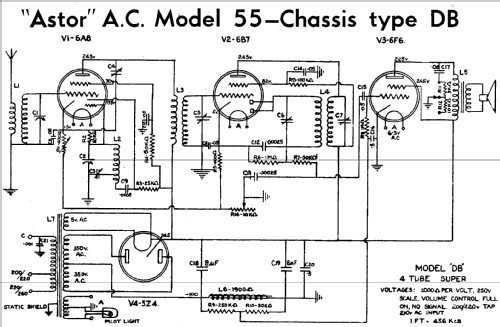 55 DB; Astor brand, Radio (ID = 1947585) Radio