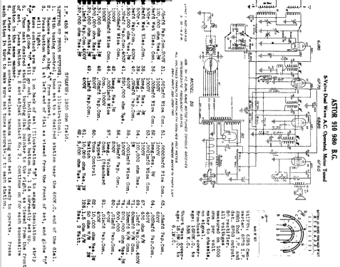 980 BG; Astor brand, Radio (ID = 760843) Radio