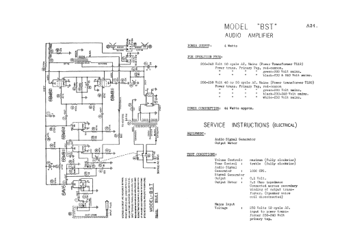 BST; Astor brand, Radio (ID = 2065031) Ampl/Mixer