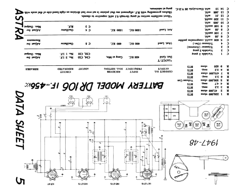 Astra DR-106 ; Brand and Millen (ID = 201412) Radio