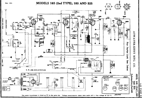 185 ; Atwater Kent Mfg. Co (ID = 697661) Radio