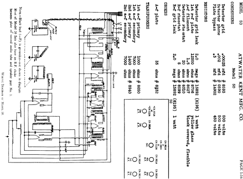 8500 Model 50; Atwater Kent Mfg. Co (ID = 757055) Radio