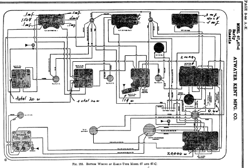 67C Battery Panel ; Atwater Kent Mfg. Co (ID = 696525) Radio