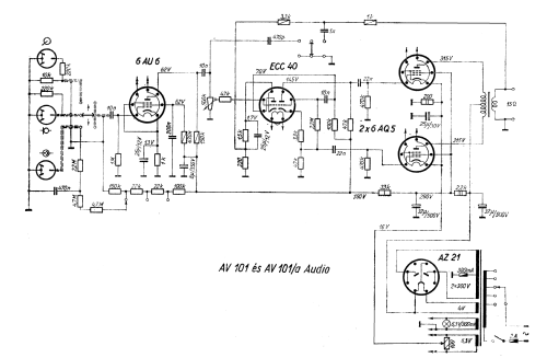 Power Amplifier AV 101/a; Audio Kino és (ID = 2627948) Ampl/Mixer