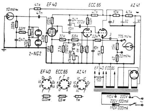 Pree Amplifier Fite F.E. 726; Rafilm Rádió és (ID = 1418787) Ampl/Mixer