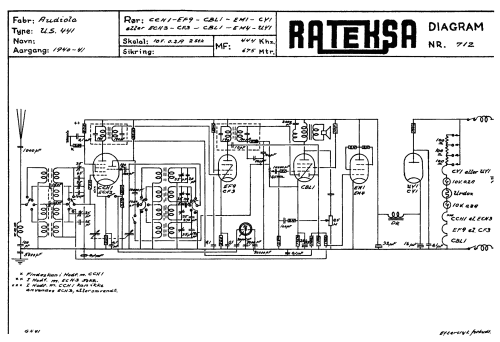 US441 ; Audiola, Nordisk (ID = 2129660) Radio