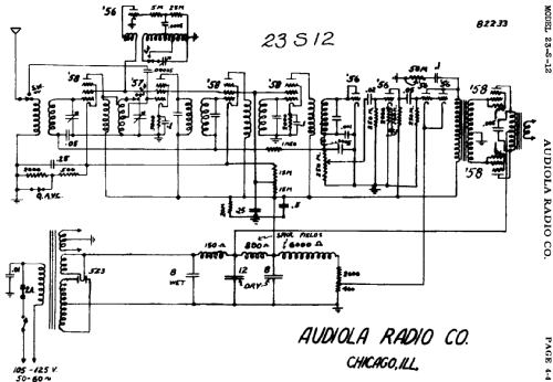 23-S-12 ; Audiola Radio Co.; (ID = 590591) Radio