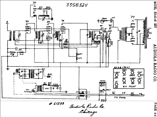 33-S-8 32V ; Audiola Radio Co.; (ID = 484428) Radio