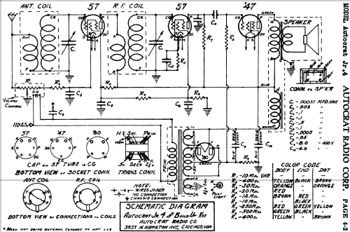 Autocrat Jr. 4 ; Autocrat Radio Co.; (ID = 482001) Kit