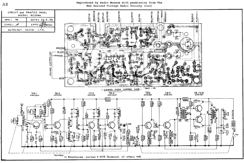 Autocrat Sanyo 8 Transistor Super Fringe De Luxe 8C-028A; Autocrat Radio Ltd.; (ID = 2980591) Radio